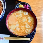 やぶ善 - 旨い"味噌汁"を、大きめのお椀でたっぷりといただける幸せ。