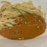 左とう - 黒酢辣油の和え玉アップ