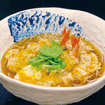 蕎麦処 いなたや - いなたや季節のおそば、秋冬は「海老天卵とじそば」
