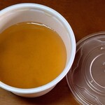 唐揚げ みたけ - 味噌汁蓋オープン