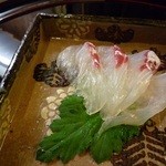 中善 - 刺身　明石の鯛