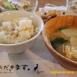 もちきびとひよこ豆のごはん