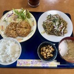 こはまや - メンチカツ･ヤキソバ セット