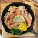 福吉カフェ - 料理写真:羽幌甘えびのガーリックシュリンプ