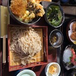 手打ちそばうどん 葉月 - 小天丼とセイロそば