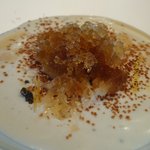 キュイジーヌ[s] ミッシェル・トロワグロ - トリュフ風味のカプチーノ　コーヒーのシャーベット(正式名称は不明)。