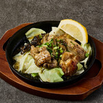 炭火焼き鶏はらみ鉄板～塩レモン～