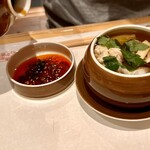 あかとら - 鯛と白子と松茸の徳利蒸し