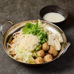 とろろとおろしのみぞれ鍋