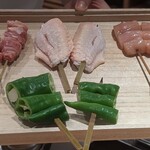 焼き鳥 八咫烏 - 本日の焼き物