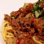 JAM ORCHESTRA - 今日のパスタ：牛すじと牛蒡のトマトソース　キタッラで（2,000円）