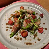 ししとうのパンチェッタ巻き自家製ドライトマト