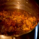 Bonne chance! M - 赤鶏のコンソメスープ仕込み中