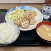 この街の食堂 - 唐揚げ定食650円 ライス大盛り100円