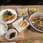 庵 - 稲庭うどん定食（950円）