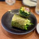 朝から居酒屋 陽のうえ - トロタク巻き 380円