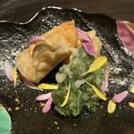 泉岳寺門前 紋屋 - 鱚と百合根もちの挟み揚げ