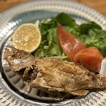 田吾作 - ノドグロの唐揚げ、頭から全部食べれます！