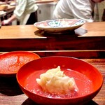 薪鳥新神戸 - 鶏シュウマイのお椀　鶏出汁が沁みますな