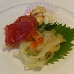 わかば食堂 - 14.11.19【崎陽軒本店 嘉宮:斉藤シェフ】白子の特製ソースがけ・中トロ紹興酒漬け