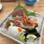 酒場大穴 - 刺身5点盛り