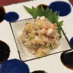 わさび居酒屋 あな蔵 - 帆立のなめろうわさび味噌　750円