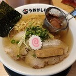 鮨とラーメン うおがしや - 追いかつおラーメン