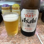 元禄寿司 - ドリンク写真:瓶ビール 中 （アサヒスーパードライ）