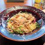 KNOCK CUCINA BUONA ITALIANA - 大なめこで「秋鮭・ペペロンチーノ」スパゲティ1,500円