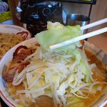 豚山  - 小ぶたつけ麺（豚５枚、野菜マシマシ）1,350円