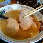 豚山  - 小ぶたつけ麺（豚５枚、野菜マシマシ）1,350円