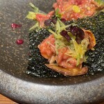 王道焼肉 豆だいふく - 韓国のりで巻いて～