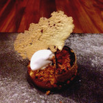 JAM ORCHESTRA - りんごのシブースト、一番下のりんごのコンポートは煮崩れるギリギリまで。