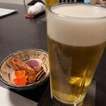 味処 佐とう - 生ビールとお通し