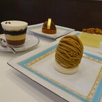 エムロード - フロマージュ ドゥーブル、和栗のモンブラン、タルトレット ブロンド、カフェ ロワイヤル