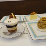 エムロード - フロマージュ ドゥーブル、和栗のモンブラン、タルトレット ブロンド、カフェ ロワイヤル