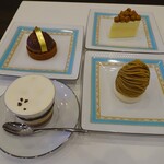 エムロード - フロマージュ ドゥーブル、和栗のモンブラン、タルトレット ブロンド、カフェ ロワイヤル