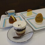 エムロード - フロマージュ ドゥーブル、和栗のモンブラン、タルトレット ブロンド、カフェ ロワイヤル