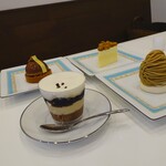 エムロード - フロマージュ ドゥーブル、和栗のモンブラン、タルトレット ブロンド、カフェ ロワイヤル