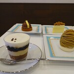 エムロード - フロマージュ ドゥーブル、和栗のモンブラン、タルトレット ブロンド、カフェ ロワイヤル