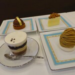 エムロード - フロマージュ ドゥーブル、和栗のモンブラン、タルトレット ブロンド、カフェ ロワイヤル