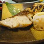 東京北浜 - ブリ塩焼き定食＋松茸ご飯