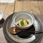 葛城 琴の庭 - 鮑の養老蒸し。限りなく柔らかい。