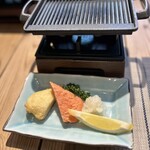 葛城 琴の庭 - イカと海老の天ぷら。美味しすぎます❗️