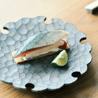 魚介類を中心としたメニュー