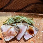 醸 はせべ - ぶりの炙り　黒酢のたれ