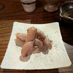 醸 はせべ - 茹で落花生　店主のお父様が栽培なさったもの