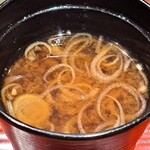 おおたに - 茗荷と椎茸の赤出汁