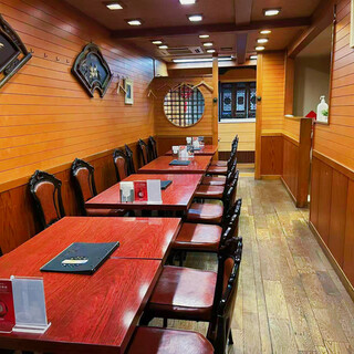 落ち着いた空間で本格四川料理を楽しめます！