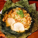 蔵 - ねぎラーメン (あっさり細麺) tp海苔